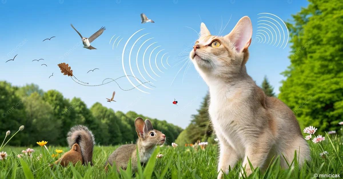 A macskák hallása lenyűgöző, 20 Hz-től 60 000 Hz-ig terjed, lehetővé téve számukra az ultrahangok észlelését. Kúp alakú füleik és mozgékony izmaik segítik őket a hatékony vadászatban és a környezetük gyors reagálásában.