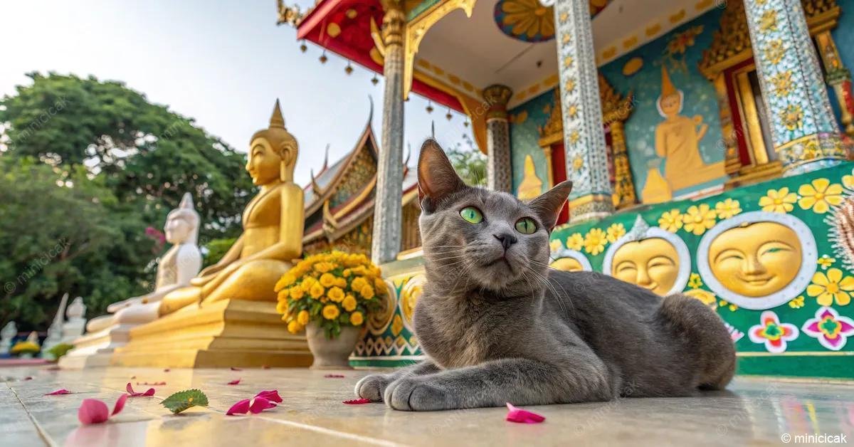 A Korat macska, egy különleges thaiföldi fajta, szív alakú fejével, smaragdzöld szemeivel és kékesszürke bundájával, barátságos és játékos természetű, ideális társ a családok számára. Minden igényét könnyen ápolhatjuk.