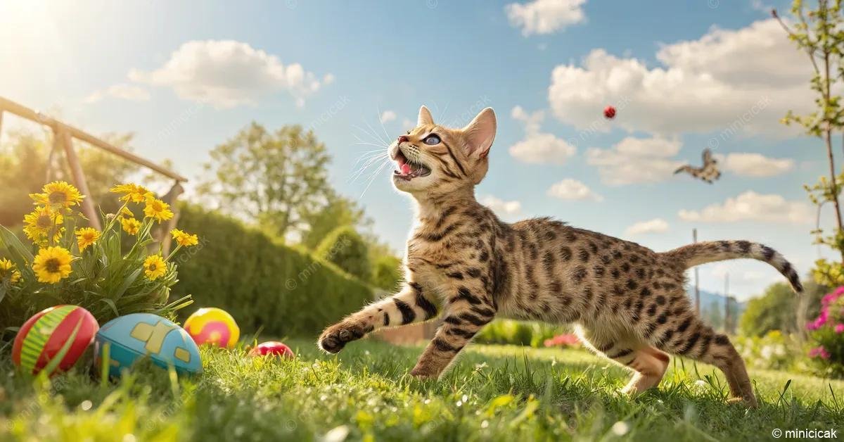 A Serengeti macska jellegzetességei közé tartozik beszédes természetük, aktív játékos kedvük és mozgékonyságuk, ami különlegessé teszi őket a macskák világában.